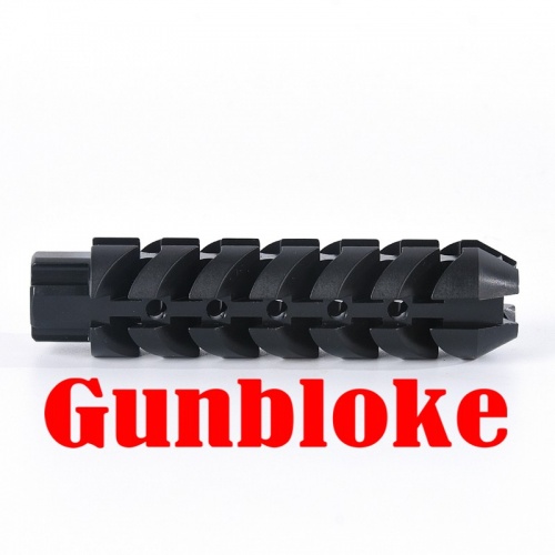 thumbnail image 2 of D-TAC1 Muzzle Brake 1/2x28 - Fits .22LR .22WMR .223 22-250 - Gunbloke.com GB29 2 of 3